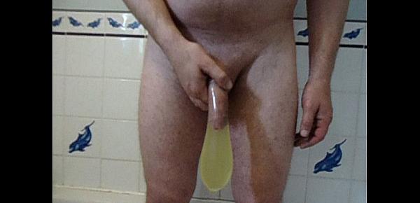  condom cum and piss cocktail